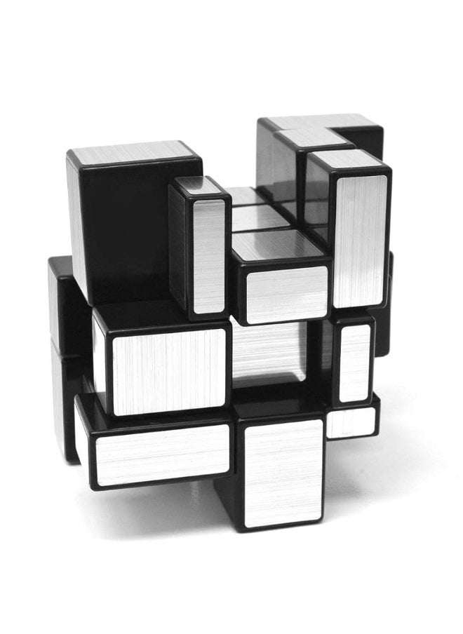 D-FantiX - DFantiX Shengshou Mirror Cube 3x3x3 Speed Cube 3x3 Mirror Blocks Cube Different Shapes Silver Cube 57mm - Image 1