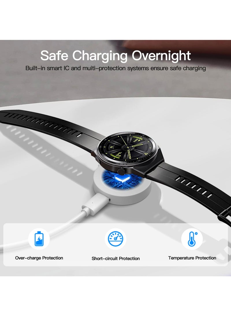 فلوينغ - كابل شحن متوافق مع Huawei Watch 4/4 Pro / GT5 / GT4 / 3 / GT3 / GT3 Pro / GT2 Pro قاعدة شحن الساعات الذكية ل Huawei Watch D / Watch Buds / GT Cyber / GT Runner - Image 1