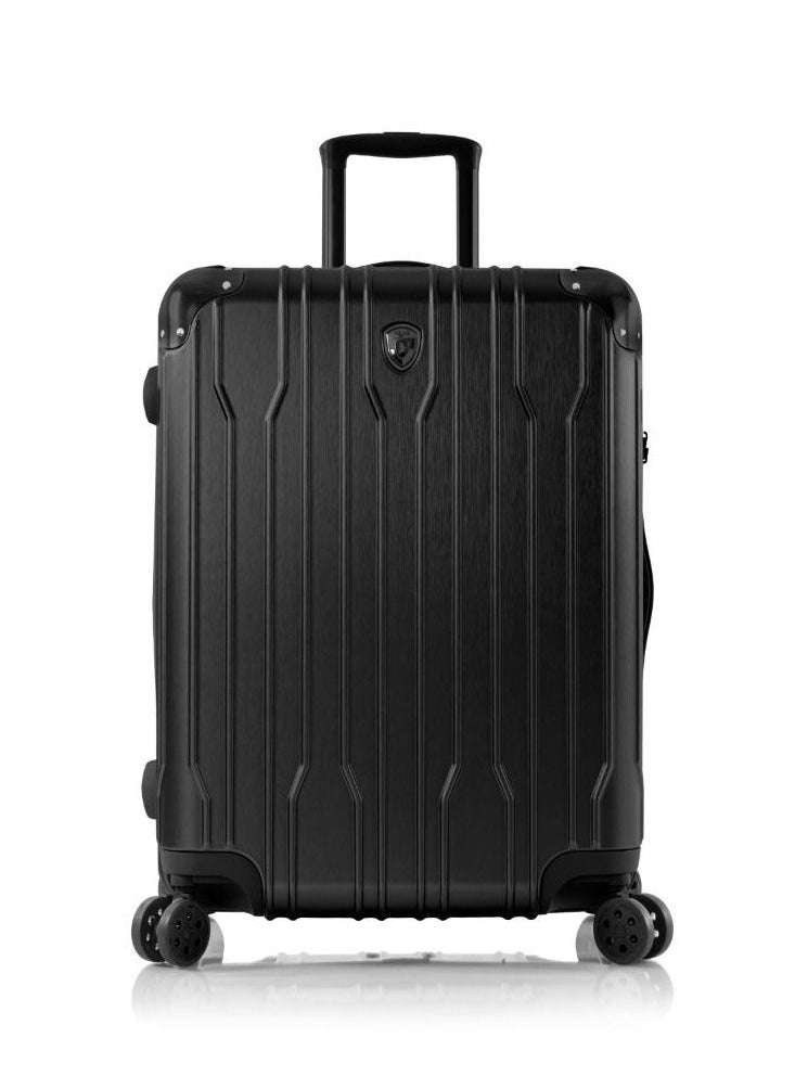 HEYS - Xtrak - 53 Cm (Black) Hard Case Trolley Bag (Polycarbonate) with Dual 360° Spinner Wheels Set of 1 pc - Image 1