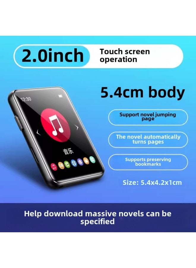 MP4 Novel Mp5 E-book Reader Bluetooth MP3 Walkman Student Version Senior High School Mp6p7-Body Color:2.0inch Touch Screen Version [bluetooth 6.0/long Battery Life Model]-Memory Capacity:128g [more Than 9,000 Types Of Novels + Songs + Movies Have Been Placed] - Official Standard Configuration