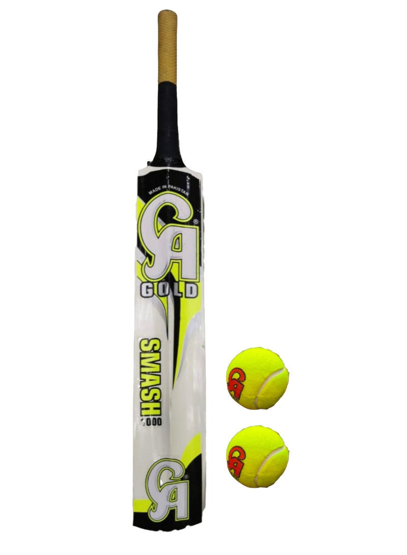 CA High Quality Made in Pakistan Bat and 2 Balls