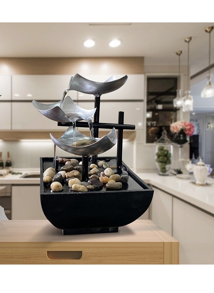 Office Desktop Water Fountain Feng Shui Handicrafts Decoration - Image 4