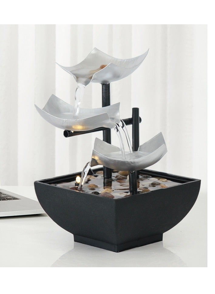 Office Desktop Water Fountain Feng Shui Handicrafts Decoration - Image 1