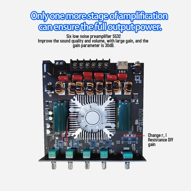 TPA3255 Power Amplifier Module with Knob Control Multiple Inputs MP3 Mobile Phone Computer TV - Image 5