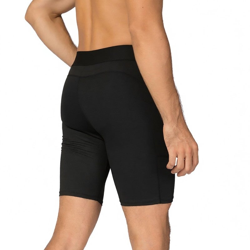 Men Shorts: L Size Dark Blue Grey Black Red, Moisture-Wicking Fabric, High Elasticity Design - Flatlock Seams, Exercise Shorts for Intense Workouts And Active Men - Image 2