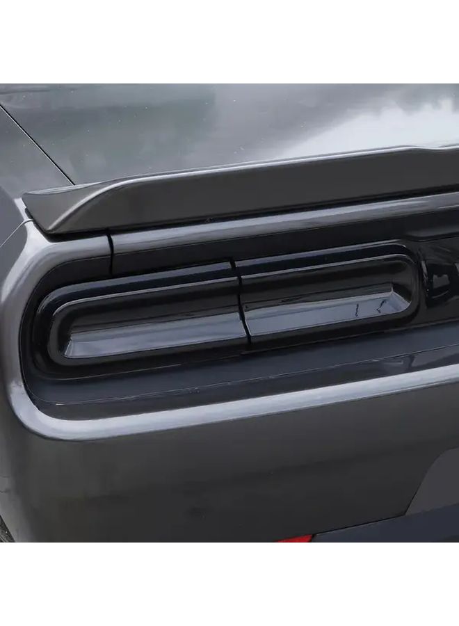 Smoked Black Tail Light Cover Rear Lamp Guard Trim Exterior Accessory For Dodge Challenger 2015 2023 - Image 5