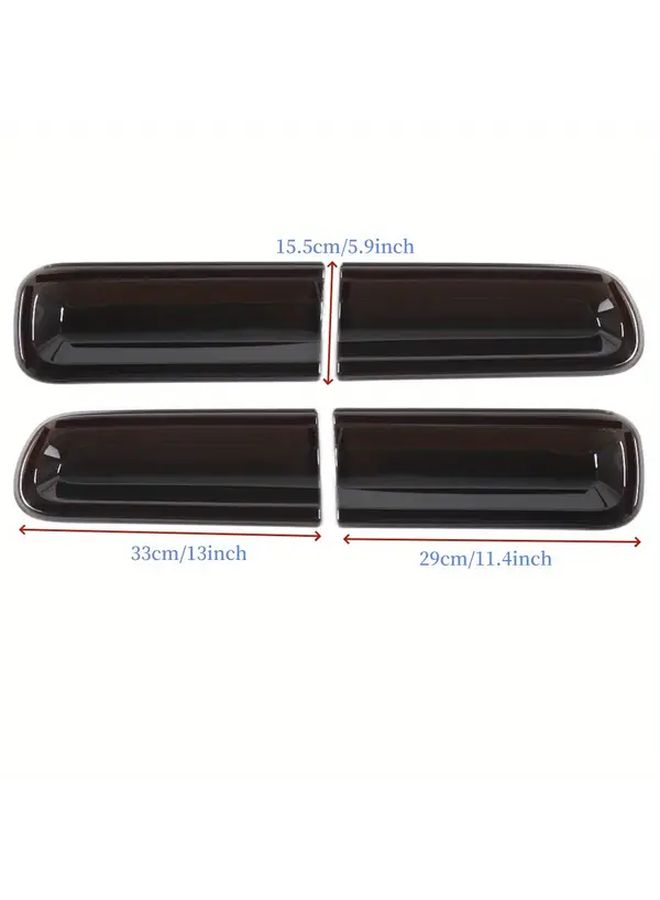 Smoked Black Tail Light Cover Rear Lamp Guard Trim Exterior Accessory For Dodge Challenger 2015 2023 - Image 2