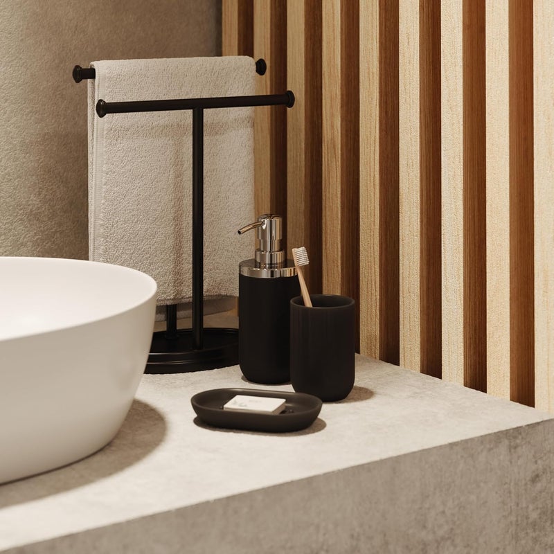 UMBRA Junip Modern Resin Soap Pump, Chrome/Black - Image 2