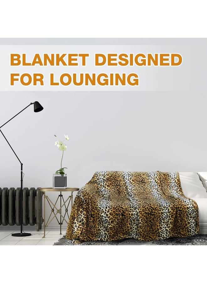 Tirrinia Tirrinia Wearable Blanket Adult Sunggle Blanket With Sleeves Reading Full Blanket Cozy TV Blanket Gift Idea for Women Men Mom Cheetah  - Image 4