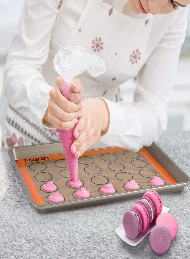 MMmat Silicone Baking Mat - Best German Silicone - Non Slip Silicone Baking Sheet, Non Stick Reusable Silicone Mats For Baking, Oven Liner, Counter Matt, Set of 3 - Image 4