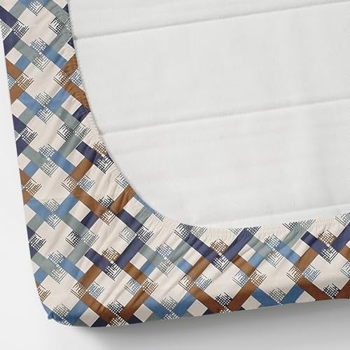 VOMZER 320 TC Cotton Feel All Around Elastic Fitted Bedsheets King Size, Premium Fitted Bedsheets King Size for Double Bed with 2 Pillow Covers, Size- 78” x 72” - Image 5
