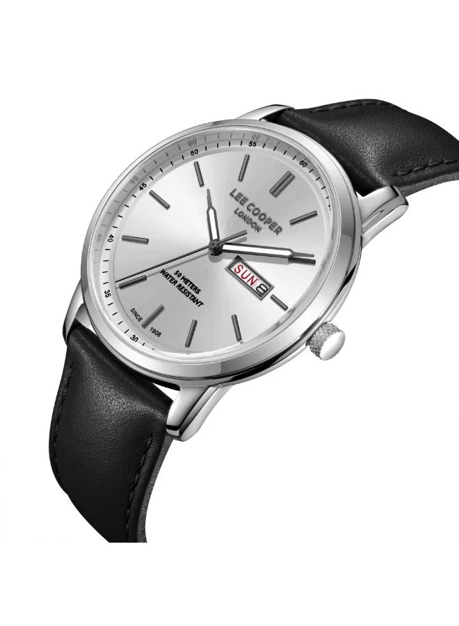 لي كوبر ساعة يد جلدية للرجال . بعقارب -  مم