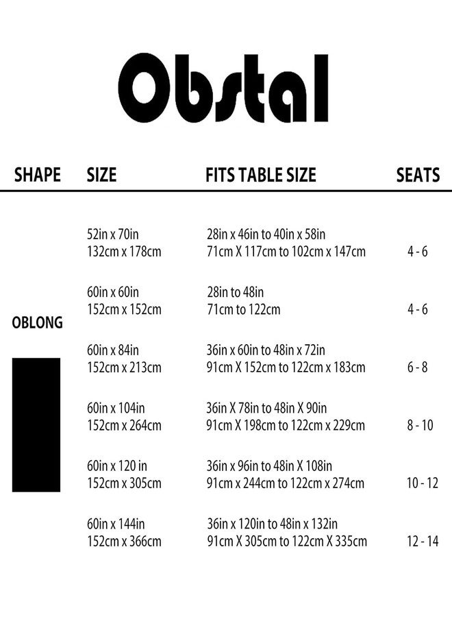 Obstal Dusty Blue Rectangle Table Cloth - Heavy Duty Water Resistance Polyester Tablecloth, Decorative Fabric Table Cover for Outdoor and Indoor Use, 60x84 Inch - Image 5