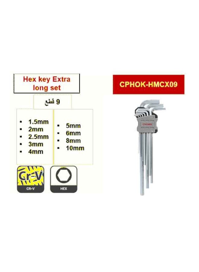 Crown Allen hex 9 piece longer set - Image 1