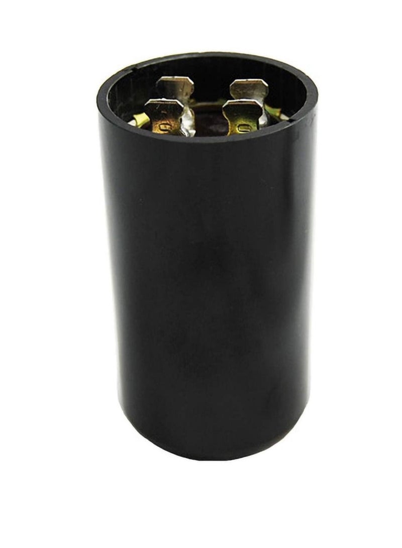 High Quality 2 Pin Cylinder Shaped Motor Starting Capacitor Black (64-77 MFD (64-77µF)) - Image 1