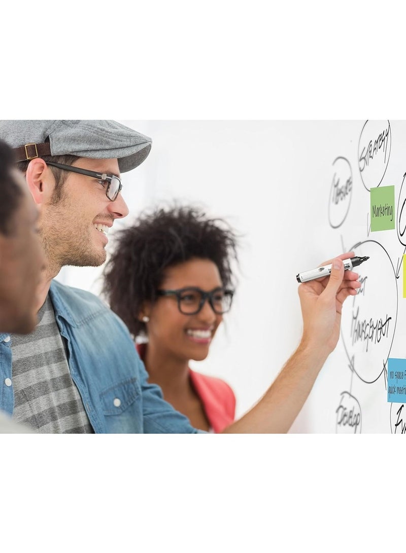 Magic Reusable Whiteboard – Flexible Roll Whiteboard Sheet with 2 Markers & 1 Duster, Easy to Stick, Erase & Reuse for Kids & Office Use