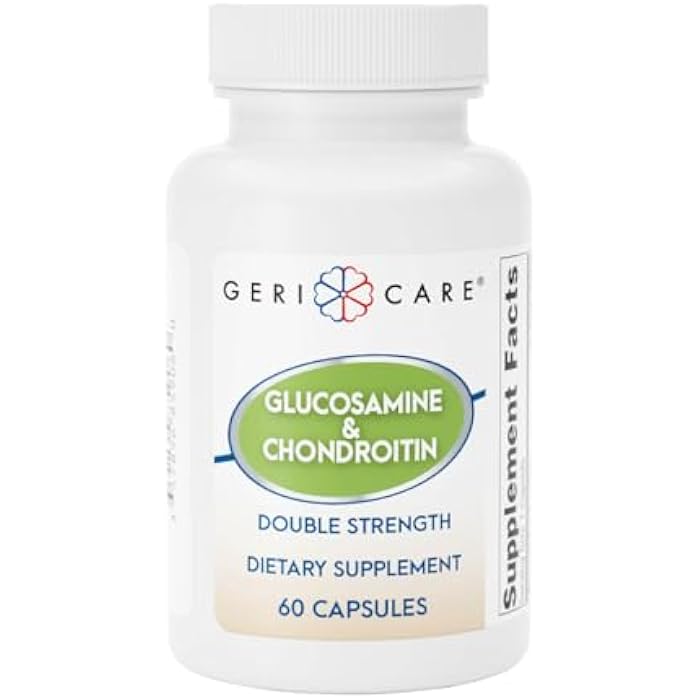 Gericare Glucosamine HCl 500 mg, Chondroitin Sulfate 400 mg with Sodium 35 mg Supplement Capsules - Supports Joint Mobility, Promotes Cartilage Health and Flexibility, 60 Count (Pack of 1) - Image 1