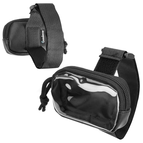 Homakover Garage Door Opener Holder for Visor, Carrying Case for Universal Garage/Gate Door Opener Remote, Adjustable Visor Bag Gate Clicker Holder - Image 1