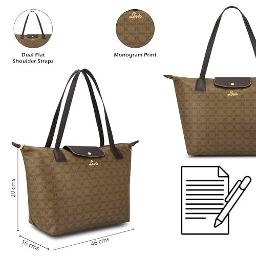 Lavie Women's Mono Vincy tote (Brown) - Image 3
