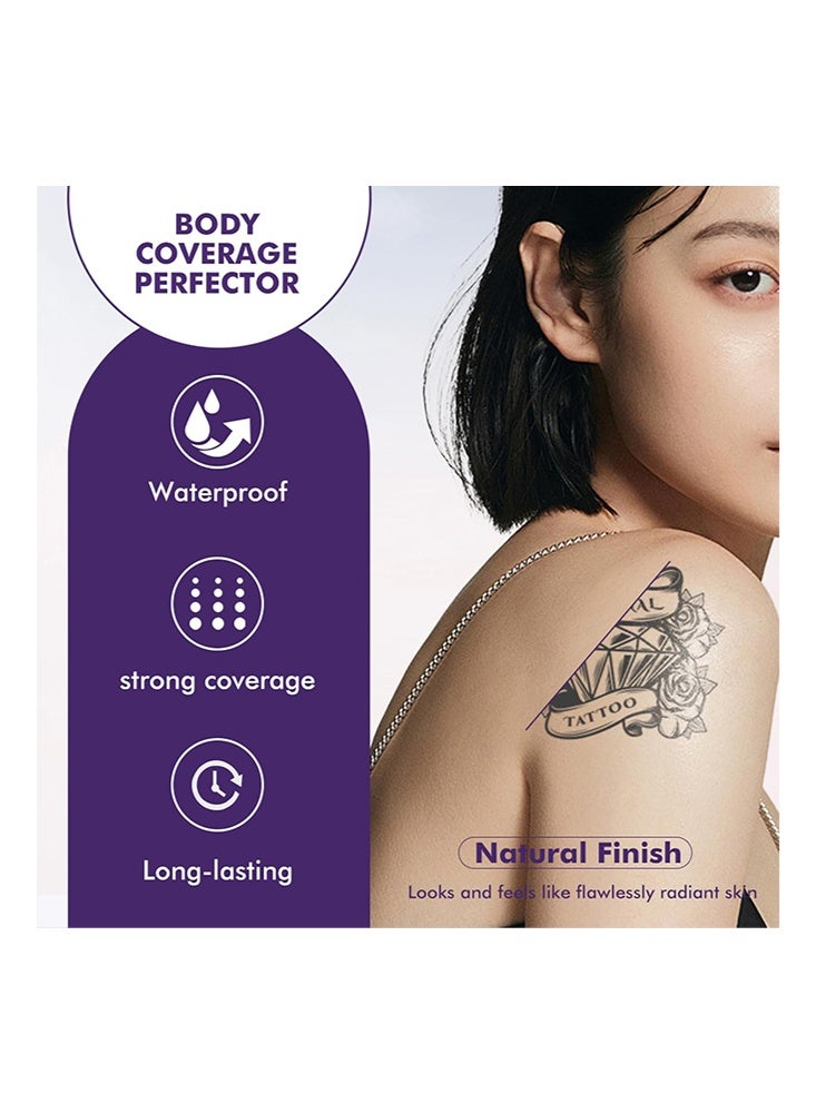ك أو إي سي تأثيرات دائمة - تغطية الجسم المثالية ، مع فرش المكياج ، قوة إخفاء فائقة ، مكياج للجسم مقاوم للماء ، مكياج غطاء الوشم 60 مل - Image 3