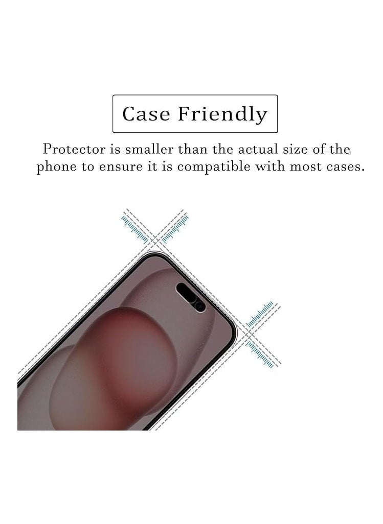 Raxoom Matte Ceramic Anti-Spy for Iphone 15 Pro Max Privacy Screen Protector [Not Glass], Anti-Spy Full Adhesive Flexible Film for Iphone 15 Pro Max 2023 Black - Image 4