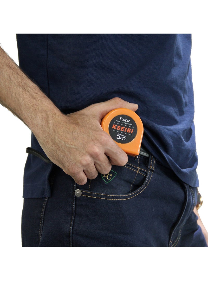 KSEIBI Measuring Tape EcoPro - Precision Tool for Accurate Measurement Durable and Reliable, Ideal for Professional and Home Use.  - Image 4