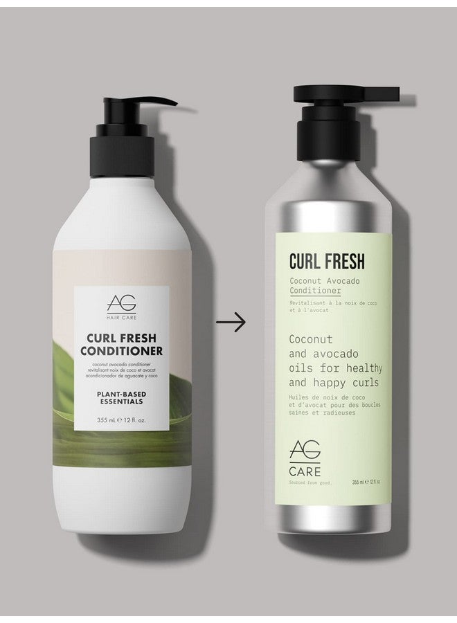 AG Care Curl Fresh Coconut Avocado Conditioner 12 Fl Oz - Image 3