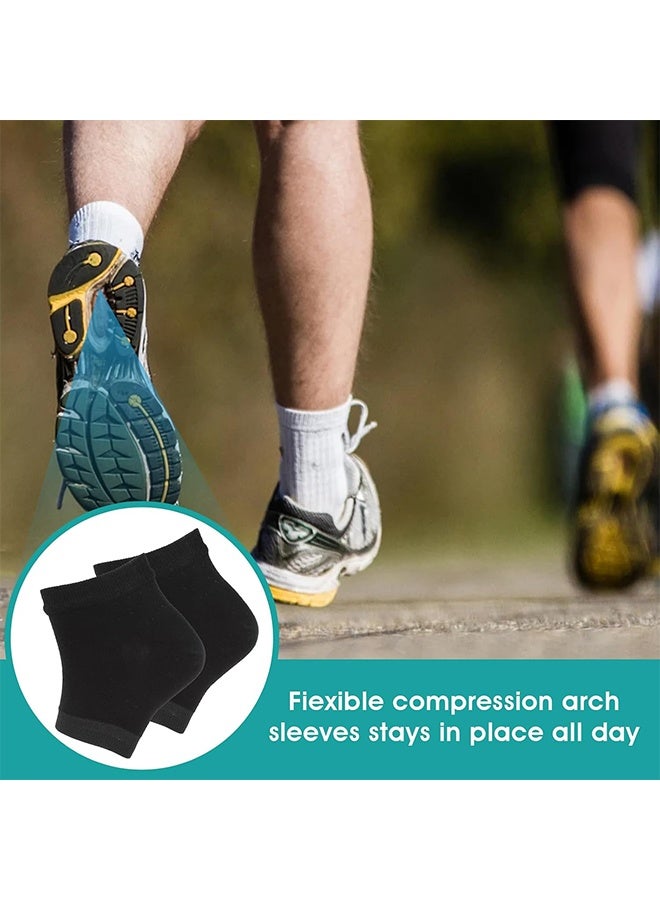 3 Pairs Moisturizing Heel Socks Ventilate Gel Heel Open Toe Socks Soft Silicone Socks for Dry Hard Cracked Skin Breathable Reusable SPA Foot Protector Day Night Care Skin - Image 5