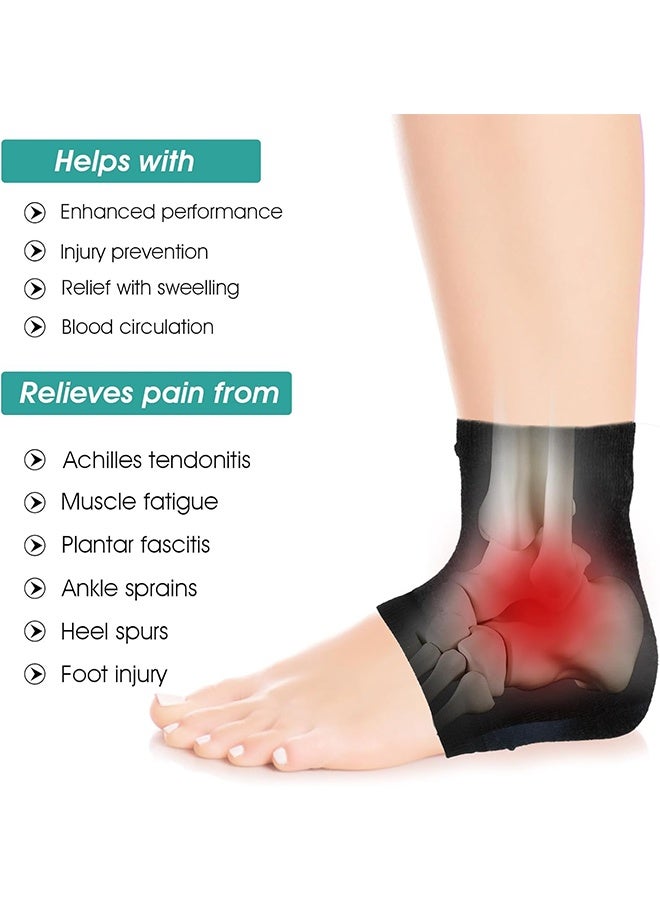 3 Pairs Moisturizing Heel Socks Ventilate Gel Heel Open Toe Socks Soft Silicone Socks for Dry Hard Cracked Skin Breathable Reusable SPA Foot Protector Day Night Care Skin - Image 3