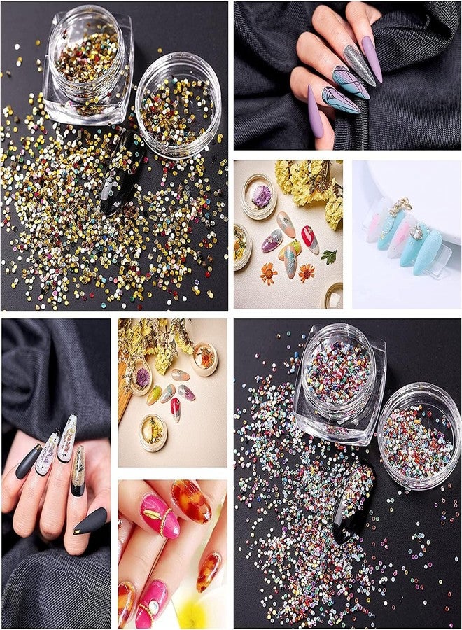 Nailwind Metal Nail Art Beads, 3D Nail Design Decoration Mini Stainless Steel Balls,Nails Accessories,Rhinestones Mixed, for Nail Art (Black) - Image 3