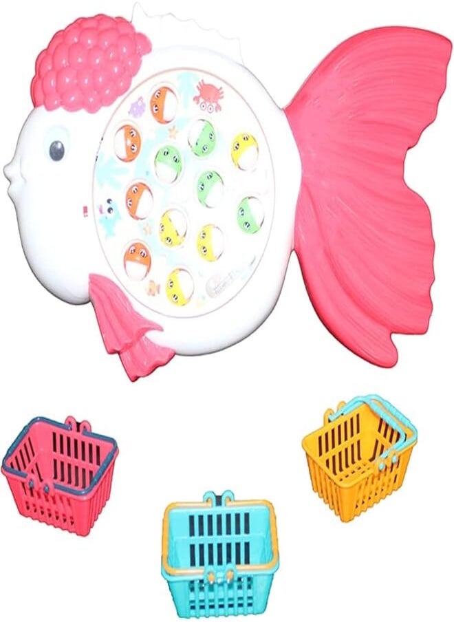 Retail Fishing game set like a fish with accessories 