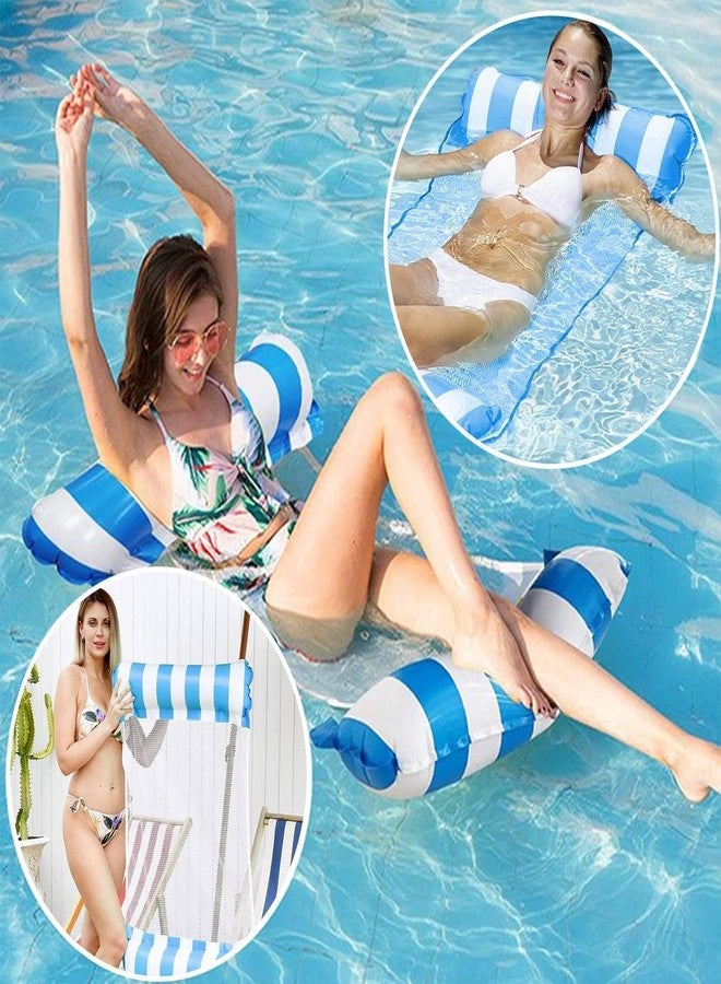 KRLZ Inflatable Pool Float, Pool Floaties for Adults, Flotteur Piscine Adulte, Water Hammock Lounger, Multi-Purpose 4-in-1 Swimming Water Floating Rafts (Pack of 1) - Image 3