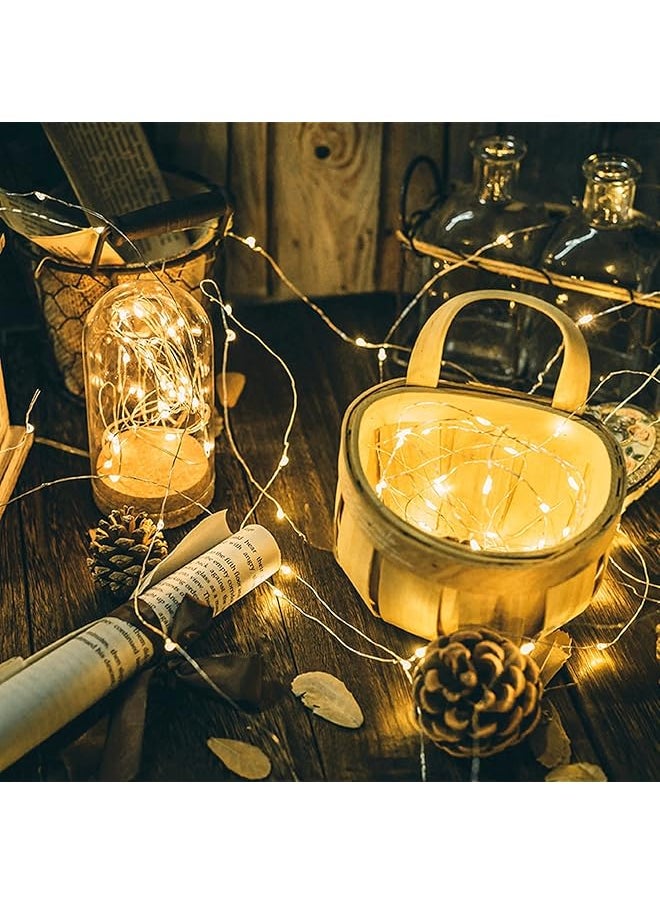 Arabest Fairy Lights Battery Operated 20M 200 Led Battery Operated Lights With Remote 8 Modes Copper Wire Waterproof Twinkle Lights For Wedding Centerpiece Bedroom Party Table Decor Warm White  - Image 4