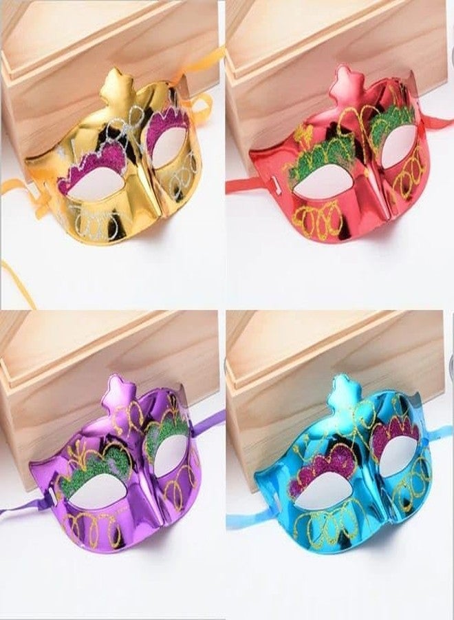 PartyToko Party Colourful Super Saver Eye Mask for Halloween/Xmas Party,Birthday Party/Adult Party for Men and Women Masquerade Ball Mask (Pack of 6) - Image 2