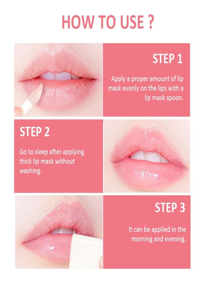 Moisturizing And Removing Dead Skin Lip Care Lip Mask Peach 20ML