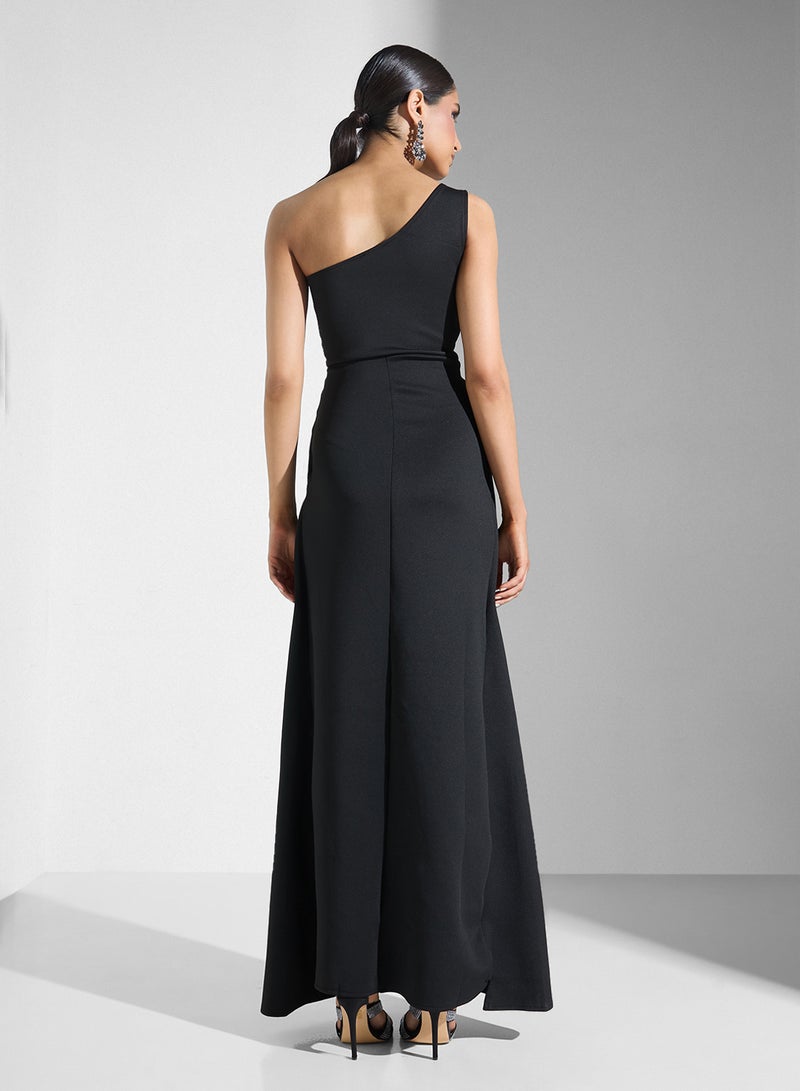 ايلا فستان بكتف واحد مع فتحة - Image 2