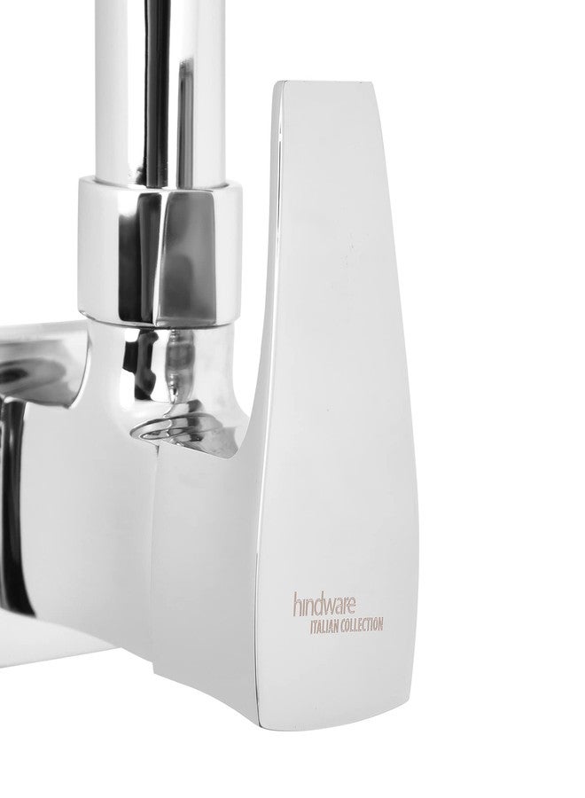 Hindware Italian Collection F520023CP Avior Sink Tap for Kitchen with Swivel Spout (Wall Mounted), Brass with Chrome Finish - Image 3