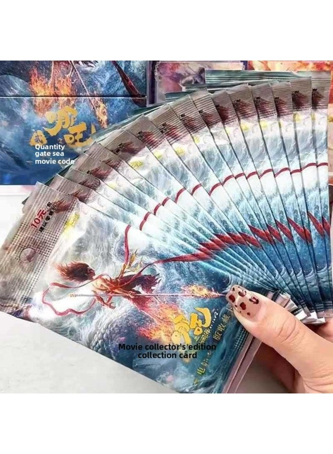 Loquat Authentic Nezha Card: The Devil Boy Naohai 2 Collection Card Blind Box Collector's Edition Ao Bing's Arrival Movie Peripheral Card-Color:Card Game-nezha Spirit Flame Pack 1 Bullet-1 Box Of 30 Packs - Image 4