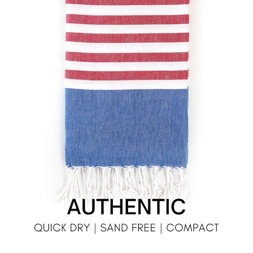 BAY LAUREL Turkish Beach Towel with Travel Bag 39 x 71 Quick Dry Sand Free Lightweight Large Oversized Towels Light - Image 2