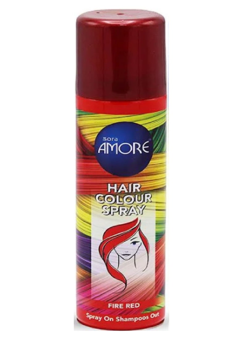 سورا امور بخاخ ملون للشعر أحمر ناري 150مل