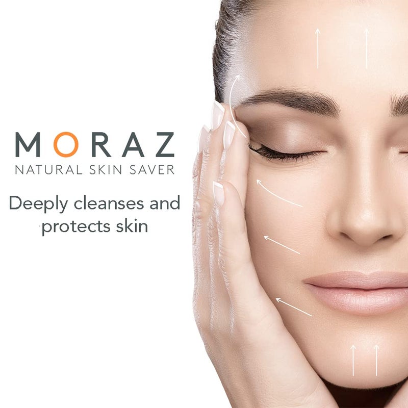 Moraz Herbal Facial Cleansing Cream for All Skin Types Gentle Facial Cleanser with Achillea & Chamomile Extract, Refreshing Daily Cleanser to Deep Clean Pores, 5.1 FL.OZ - Image 4