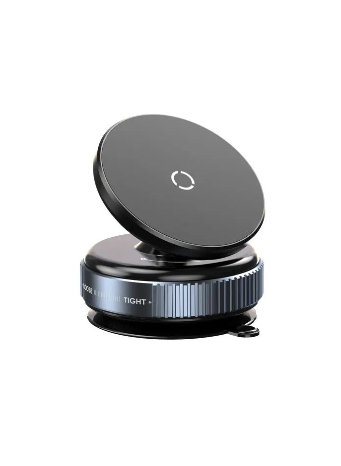 Magnetic Phone Holder; 360 Degree Rotating Magnetic Electric Phone Holder; Hands-Free Car Phone Holder; Double-Sided Phone Holder Compatible with Car Dashboard; Smooth Surface in Black  - Image 1