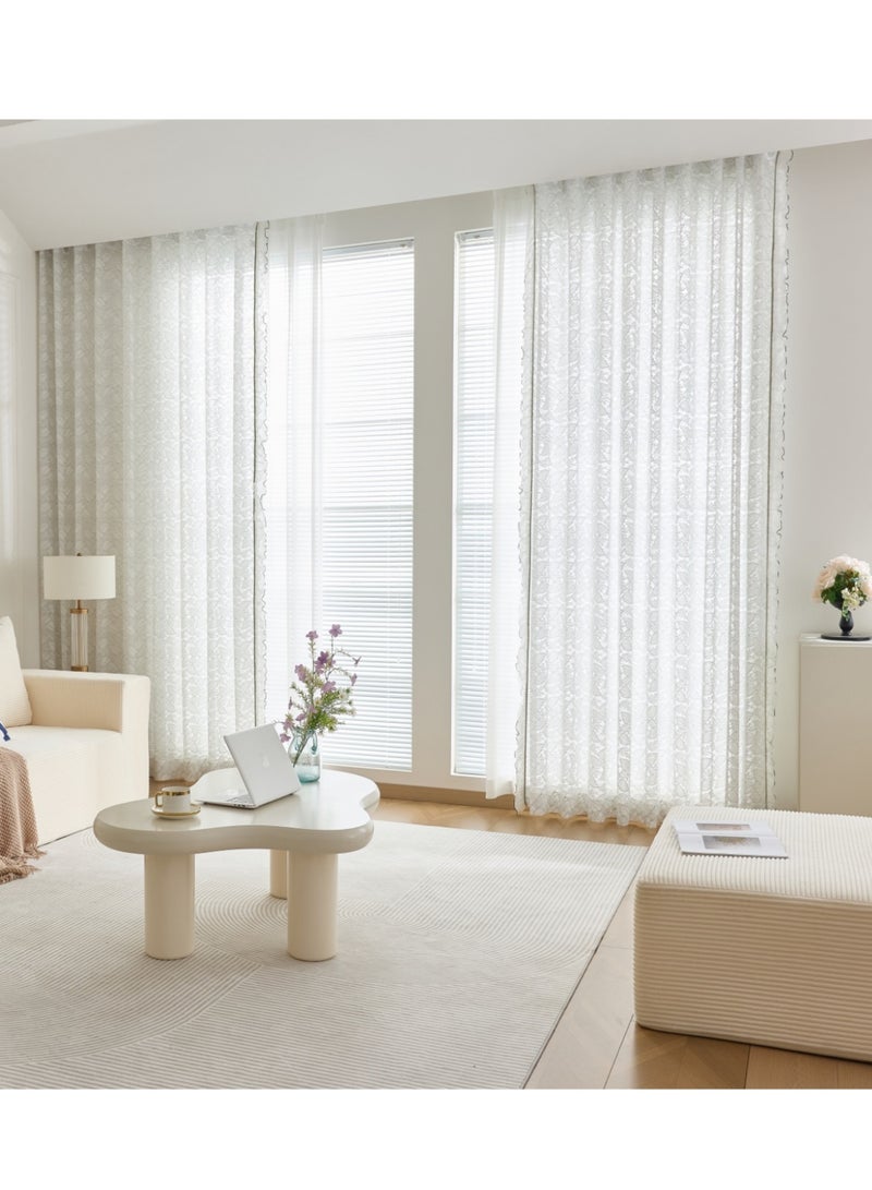 QBAID Modern Sheer Window Curtain – Available in 6 Sizes and 3 Heading Styles - Image 5