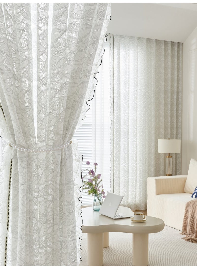 QBAID Modern Sheer Window Curtain – Available in 6 Sizes and 3 Heading Styles - Image 1