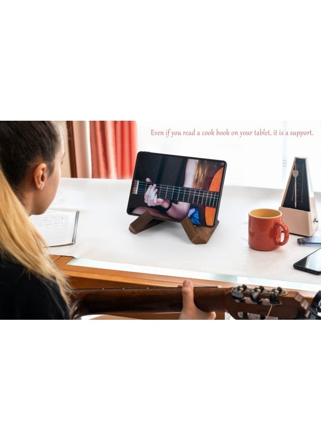 Multifunctional Display Stand - Wooden Picture Frame Stand, Cookbook Stand, Kitchen Counter Decor Wooden Recipe Book Holder,Decorative Table Top Easels for Display,Quran Bible Book Holder, Reading Bookshelf for Magazine Cookbook Display - Brown
