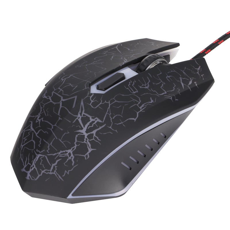 Wired Gaming Mouse USB Port Ergonomic 3200 DPI Adjustable RGB Optical Computer AccessoriesBlack - Image 5