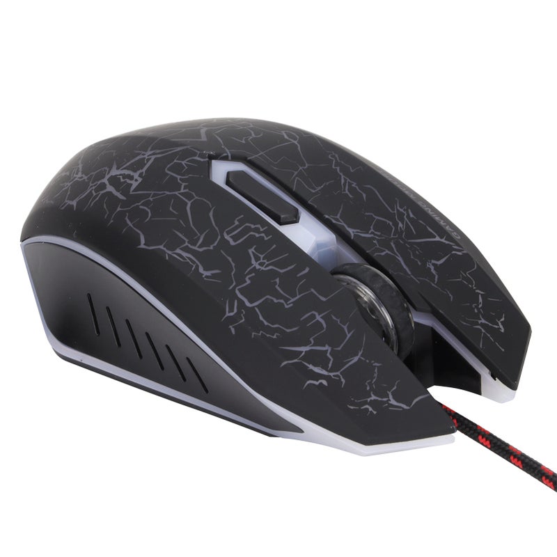Wired Gaming Mouse USB Port Ergonomic 3200 DPI Adjustable RGB Optical Computer AccessoriesBlack - Image 2