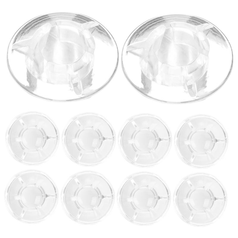 Transparent Mushroom Guitar Pedal Caps 12Pcs Footswitch Topper Easy Install Protects Effect Pedal - Image 2