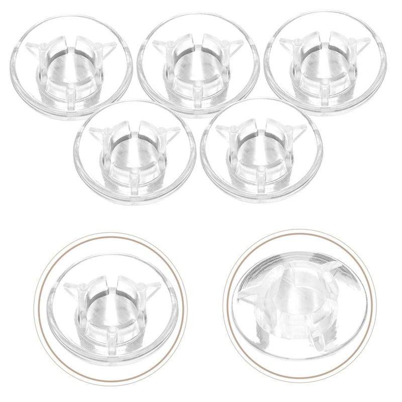 Transparent Mushroom Guitar Pedal Caps 12Pcs Footswitch Topper Easy Install Protects Effect Pedal - Image 4