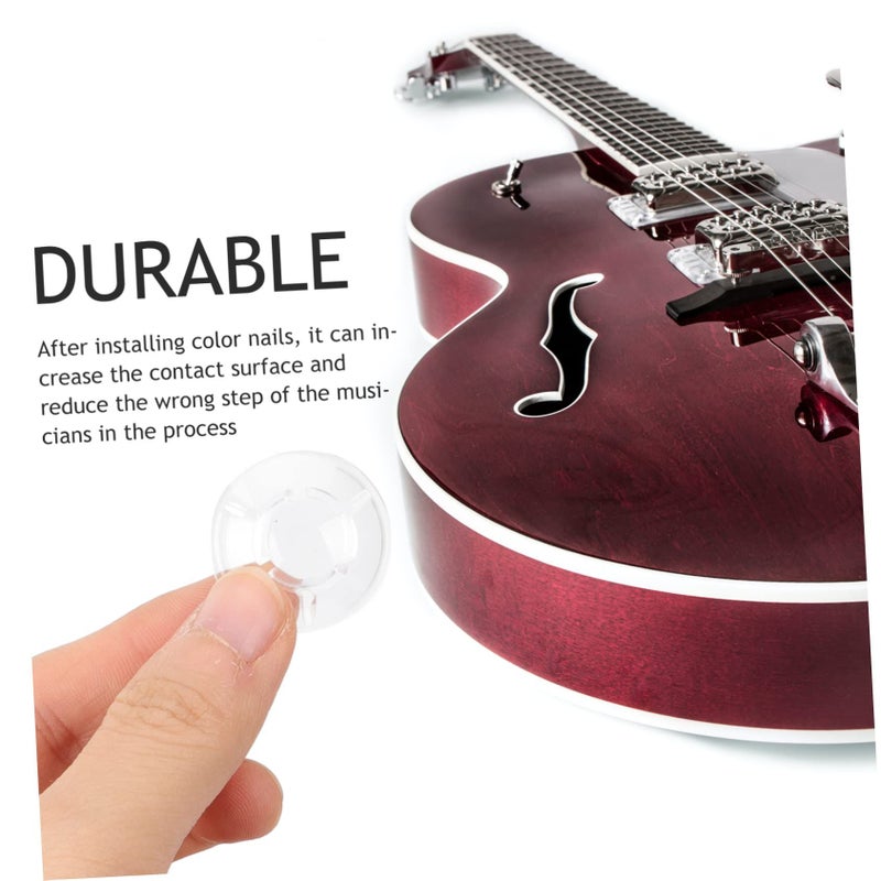 Transparent Mushroom Guitar Pedal Caps 12Pcs Footswitch Topper Easy Install Protects Effect Pedal - Image 5